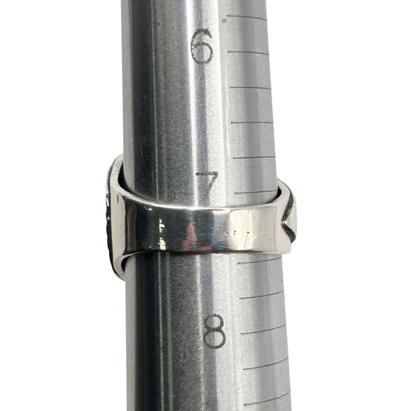 Vintage 925 Sterling Silver Native American Turquoise Ring - Size 7.5 - Picture 7 of 7